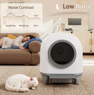 Warcat Smart Cat Litter Box – Self-Cleaning & Odor-Free