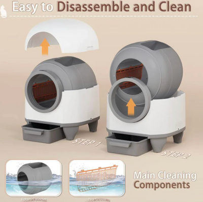 Warcat Smart Cat Litter Box – Self-Cleaning & Odor-Free